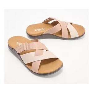 Gravity Defyer GDEFY Women's Lynor VersoShock Orthotic Slide Sandals Size 6